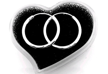 Unisilver 925 Sterling Silver 10X12.5mm Hoop Earrings