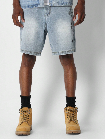 SUMWON Denim Short With Graphic