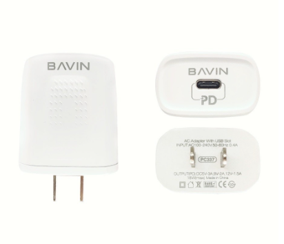 Bavin PC337 PD 20W Adapter Original Fast Charger PD Type-C Port Phone Charger Adapter for iPhone 13