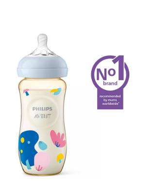 Philips AVENT 11oz Natural PPSU Premium Baby Bottle