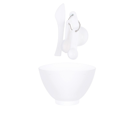 Miniso Facial Mask Tool Set White - Face Care Bowl