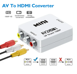 RCA AV to HDMI Converter High Quality HD 1080P AV2HDMI Adapter For TV PS3 PS4 PC DVD Xbox Projector AV To HDMI Converter B79