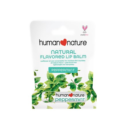 Human Nature Blister Pack Lip Balm Peppermint 4G