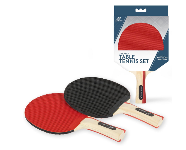 EastPoint Sports 2 Player Table Tennis Paddle Set - Includes 2 Pip-Out Ping Pong Paddles