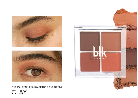 blk cosmetics daydream eyeshadow palette clay