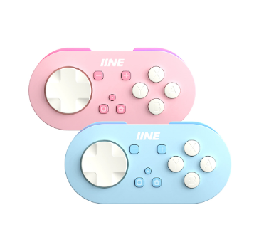 IINE Pocket Game Controller Auto-Fire Function RGB Lighting Mini Controller Play&Study&Anki&AVG/ADV Game Compatible with