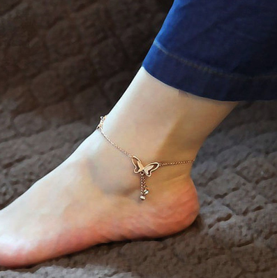 Women's Butterfly Foot Chain Anklet Ankle Bracelet