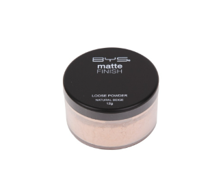 BYS Matte Loose Powder Natural Beige with Puff 12G
