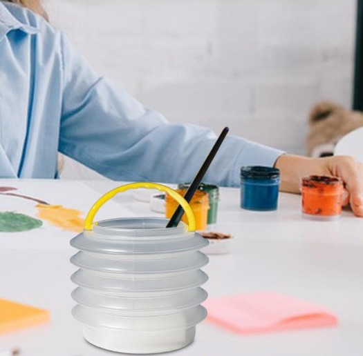 Brush Water Barrel Organizer Watercolor Cleaner Painting Brushes Wash Bucket