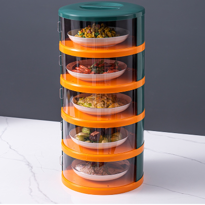 5 Layer Household Multi layer Food Storage Box Anti flies Insulation food keeper-Z264