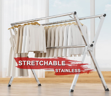 IMUTO Flodable Sampayan Stainless Clothes Rack Indoor/Outdoor Laundry Rack Hanger For Clothes Rack