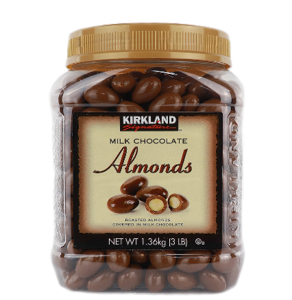 Kirkland Signature Milk Chocolate Covered Almonds 1.36kg