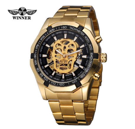 Men's Watch WINNER Automatic Mechanical Watch Authentic Business Waterproof Stainless Steel Watch For Men Original 2