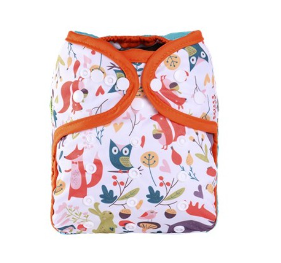 Waterproof Reusable Printed One Size Cloth Diaper Cover D13