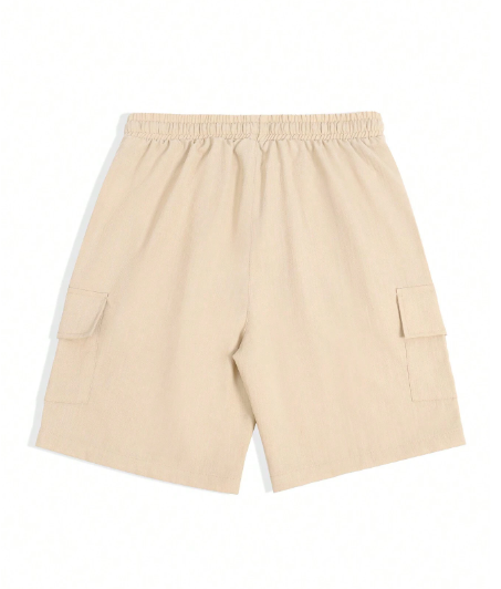 Men's Casual Solid Color Cargo Shorts