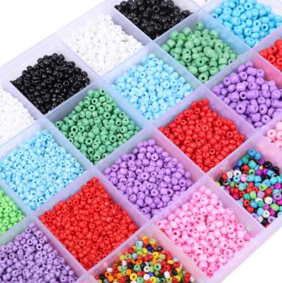 24colors 2 3 4 mm Czech Crystal Pendant Beads Glass Seed Bead Box Set DIY Jewelry making accessories