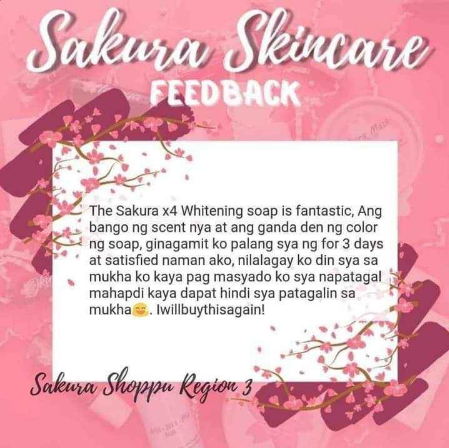 Sakura Skincare x4 Whitening Soap 135G