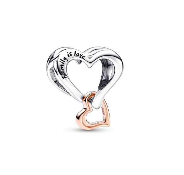 2023 New 925 Silver Pandora Charms Heart Love Family Bracelet Pendant Charm Jewelry S21