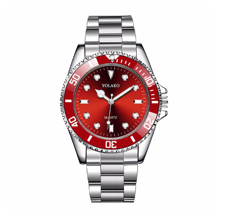 Classic business multicolor water ghost watch men's steel band quartz watch couple watch 007