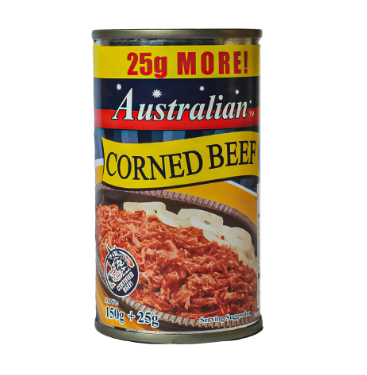Australian Corned Beef 150g + 25g
