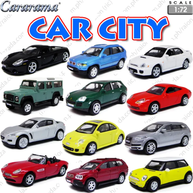 Cararama 1:72 Car City Vehicle Diecast Collectible Model Toy Car GRP 12 Toy for Boys Raion Toy Kids