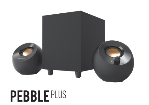 Creative Pebble Plus 2.1 USB-Powered Desktop Speakers With Down-Firing Subwoofer And Far-Field Drive