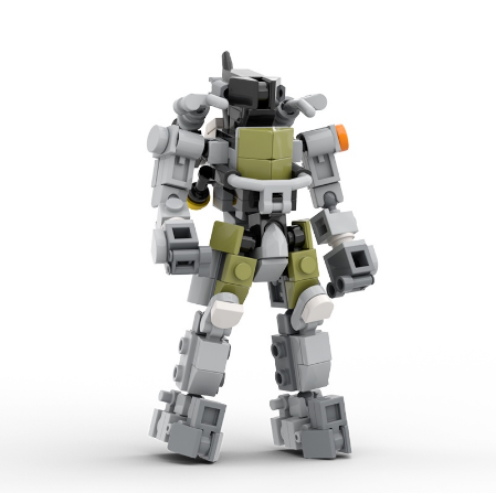 Buildmoc Mecha Game Halo Mecha Soldier Robot Model MOC-94380 building blocks toys for kids Children gift 164PCS