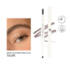 blk cosmetics brow sculpting pencil duo taupe