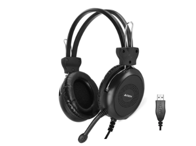 A4Tech HU-30 Comfort Fit Stereo Single-Directional Mic 32 Ohm Over-Ear Wired USB Headset