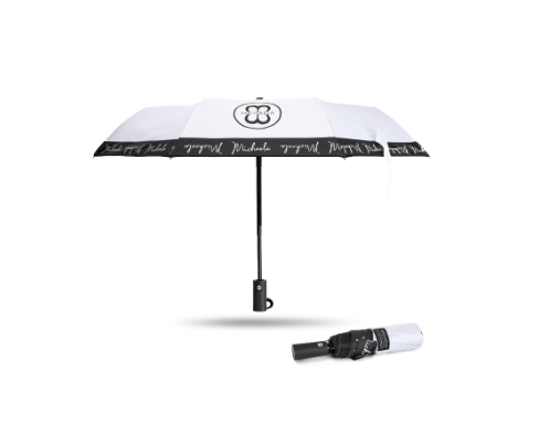 MICHAELA Automatic Umbrella Folding Windproof UV Protect 8 Ribs for Work School Travel