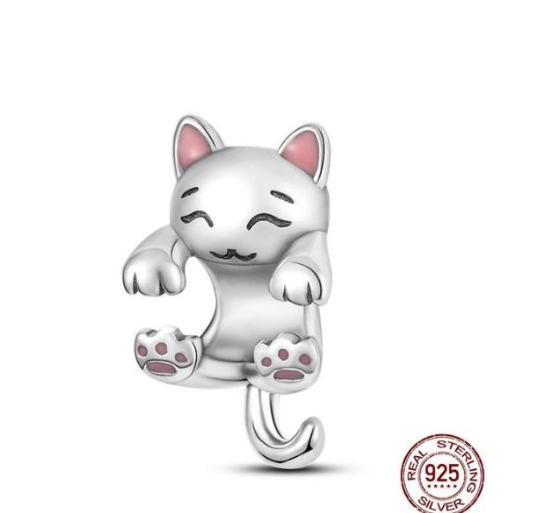 925 Silver Trinkets Balloon Charms Beads for Bracelet Pan Security Chain d030