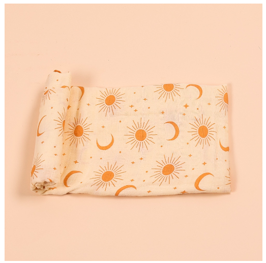 HappyFlute 1Pcs Baby Muslin Swaddle Cotton Summer Baby Blanket 120x110cm S3