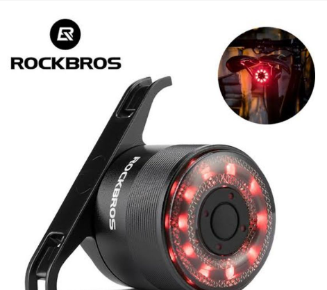 ROCKBROS Q1 Rear USB LED Bicycle Lamp Tail Light For Saddle / Bicycle Seat Post RGB Colors