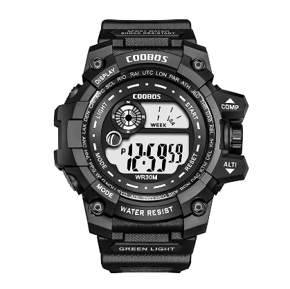 COOBOS Luxury LED Luminous Men's Military Sport Waterproof Watch Relo Outdoor watch