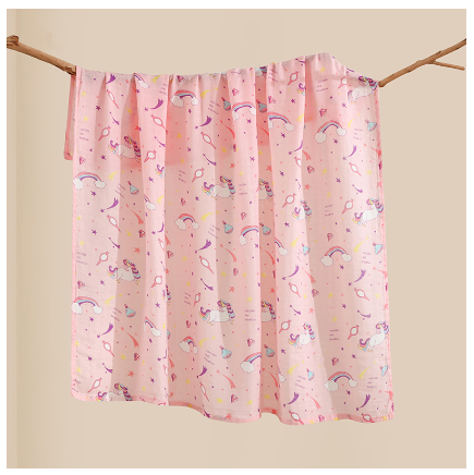 Betty Baby Reception Blanket 120x120 cm Baby Muslin Blanket Newborn Swaddle Cotton SB10