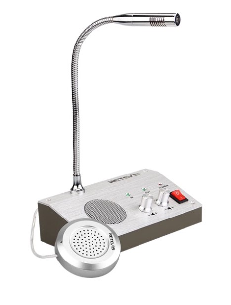 RT-9908 Dual Way Window Intercom System Bank Counter Interphone Zero Touch for Business Store Ticket Station