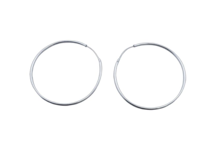 Unisilver 925 Sterling Silver Lady's 10x12MM Hoop Earring