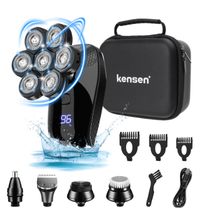 KENSEN 5 In 1 Shaver Efficient Nose Hair Beard Trimmer Body Multifunctional 7D Floating Blade USB For Baby Men
