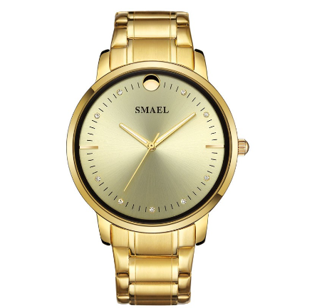 SMAEL 9023 Brand Business Mens Watches Fashion Waterproof Clock Stainless Steel Quartz Men's Watch Top Luxury Wrist Watch 001