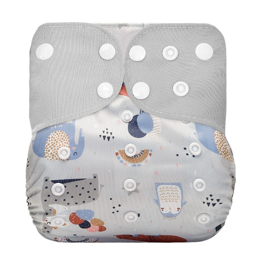 Ready Stocks Waterproof Reusable Digital Printed One Size Pocket Cloth Diaper CD36
