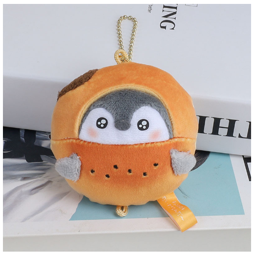 Koi Penguin Plush Doll Small Pendant Bag Pendant Charm Doll Keychain Toy Doll F35