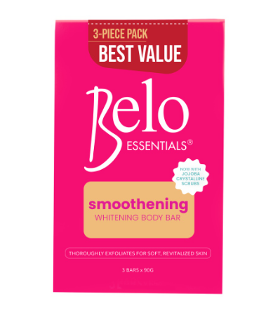 Belo Essentials Smoothening Whitening Body Bar 90g 3pc