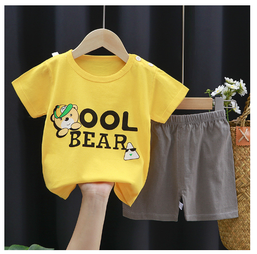 Boy Clothes Corp Terno for Kids Boys Fashion Sando Shorts Set Summer Terno For Kid Boy D5