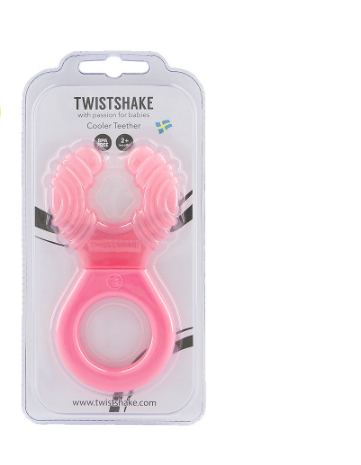 Twistshake Teether Cooler 2+m Pastel Pink