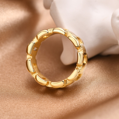 14k Gold Plated Ring for Women Unique Design Jewelry