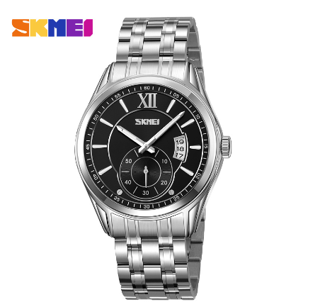 Skmei Watch for Men Fashion Business Multifunction Quartz Watch Waterproof Luminous Men's Watch 9319 02