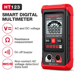 HT123 Digital Multimeter 600V AC/DC 2000 Counts High-Precision Anti-Burning Smart No Need To Shift