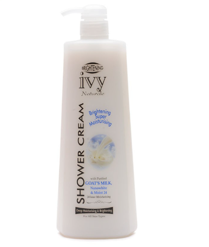IVY Natural Brightening Shower Cream Goats Milk 1L