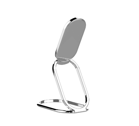 Fonken Foldable Phone Holder Magnetic Car Bracket Finger Ring Buckle Flexible 360 Degree Rotatable Stand Metal Desktop Support