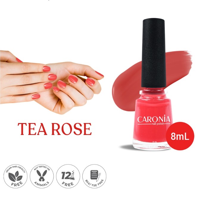 Caronia Nail Polish Tea Rose 8ml